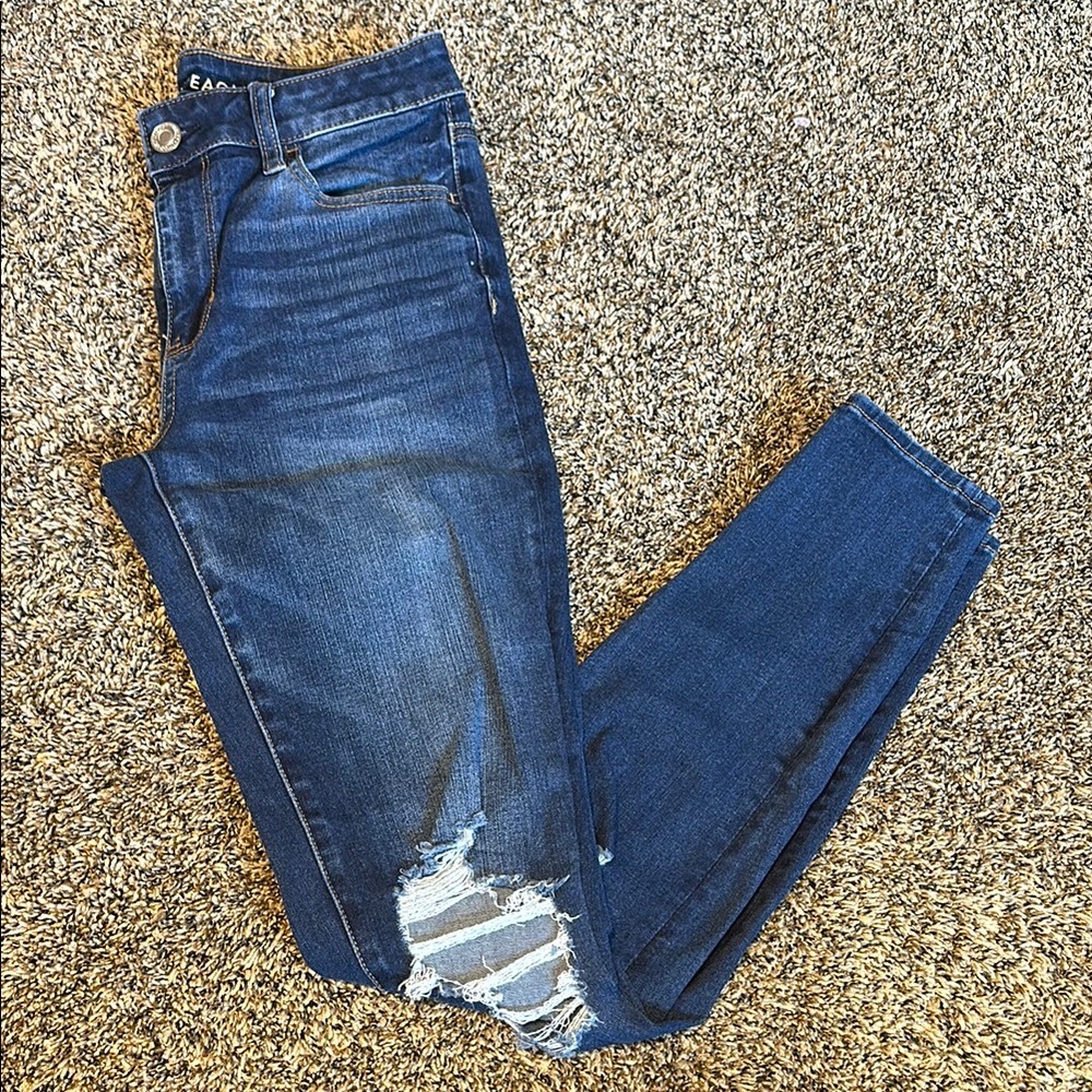 American Eagle Outfitters Dark Blue Skinny Jeans